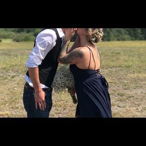 High-Low Maxi Bridesmaids Dress